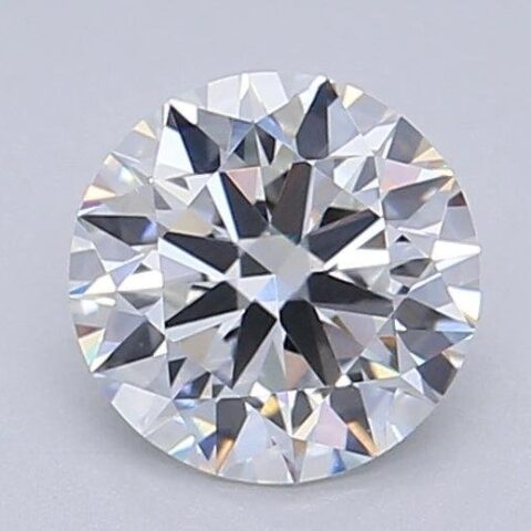 1.06 Carat Round Shaped Excellent Cut F- VS1 Lab Grown Diamond