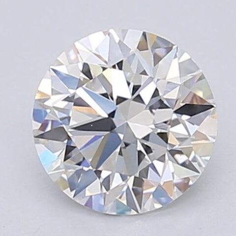 1.06 Carat Round Shaped Excellent Cut F- VS1 Lab Grown Diamond