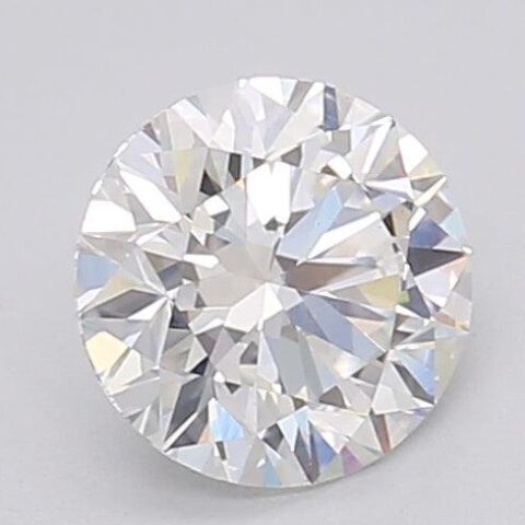 1.06 Carat Round Shaped Excellent Cut F- VS1 Lab Grown Diamond