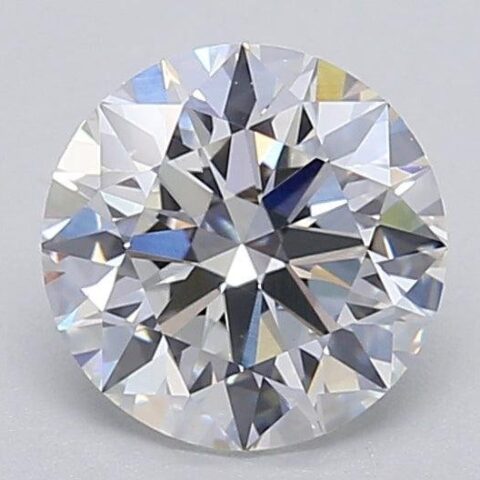 1.06 Carat Round Shaped Excellent Cut F- VS1 Lab Grown Diamond