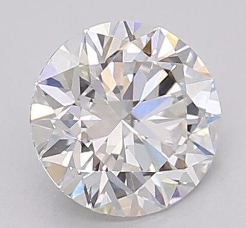 1.06 Carat Round Shaped Excellent Cut F- VS1 Lab Grown Diamond