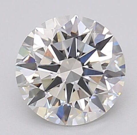 1.06 Carat Round Shaped Excellent Cut F- VS1 Lab Grown Diamond