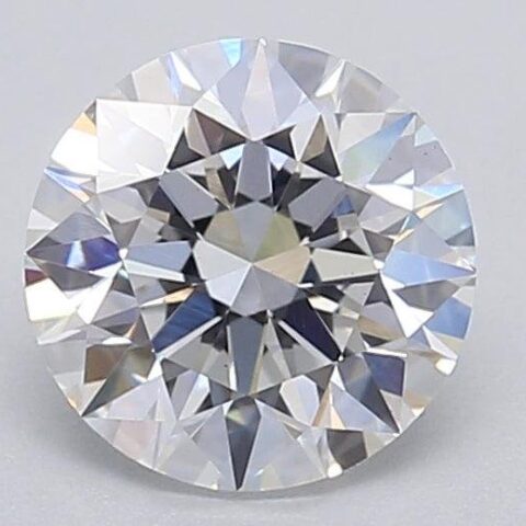 1.06 Carat Round Shaped Excellent Cut F- VS1 Lab Grown Diamond