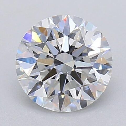 1.06 Carat Round Shaped Excellent Cut F- VS1 Lab Grown Diamond
