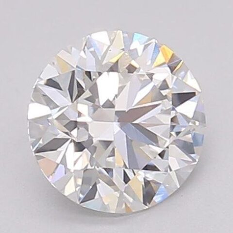 1.06 Carat Round Shaped Excellent Cut F- VS1 Lab Grown Diamond