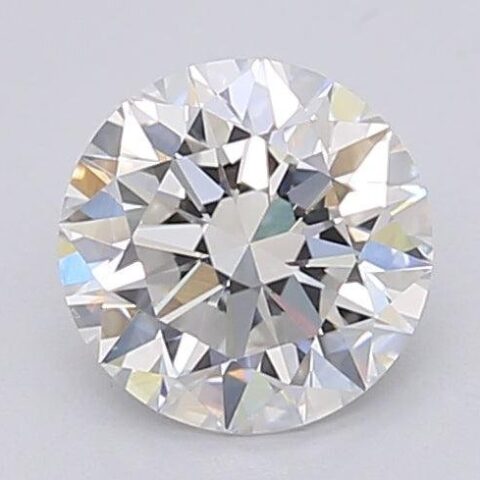 1.06 Carat Round Shaped Excellent Cut F- VS1 Lab Grown Diamond