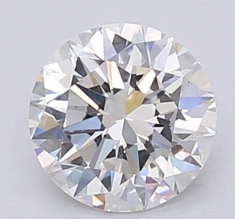 1.06 Carat Round Shaped Excellent Cut F- VS1 Lab Grown Diamond