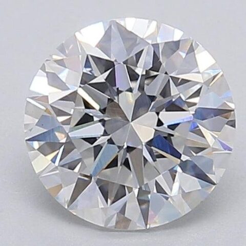 1.06 Carat Round Shaped Excellent Cut F- VS1 Lab Grown Diamond