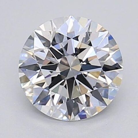1.06 Carat Round Shaped Excellent Cut F- VS1 Lab Grown Diamond