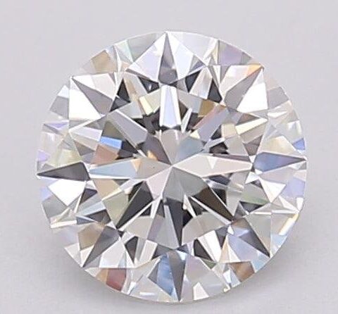 1.06 Carat Round Shaped Excellent Cut F- VS1 Lab Grown Diamond