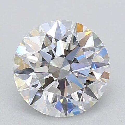 1.06 Carat Round Shaped Excellent Cut F- VS1 Lab Grown Diamond