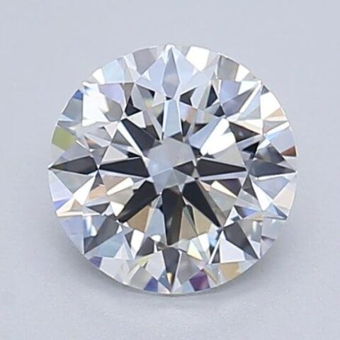1.06 Carat Round Shaped Excellent Cut F- VS1 Lab Grown Diamond