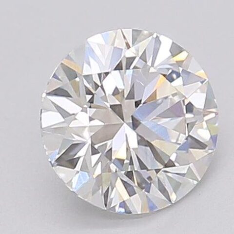 1.06 Carat Round Shaped Excellent Cut F- VS1 Lab Grown Diamond