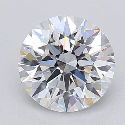 1.06 Carat Round Shaped Excellent Cut F- VS1 Lab Grown Diamond