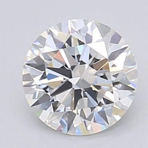 1.06 Carat Round Shaped Excellent Cut F- VS1 Lab Grown Diamond