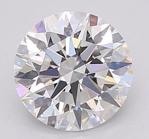 1.06 Carat Round Shaped Excellent Cut F- VS1 Lab Grown Diamond