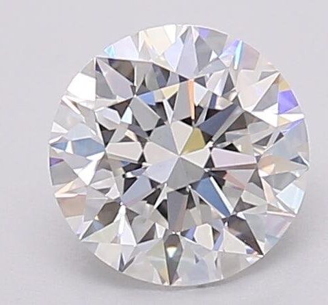 1.06 Carat Round Shaped Excellent Cut F- VS1 Lab Grown Diamond