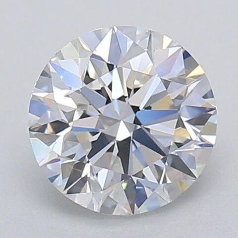 1.06 Carat Round Shaped Excellent Cut F- VS1 Lab Grown Diamond