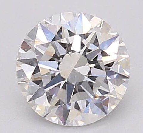 1.06 Carat Round Shaped Excellent Cut F- VS1 Lab Grown Diamond