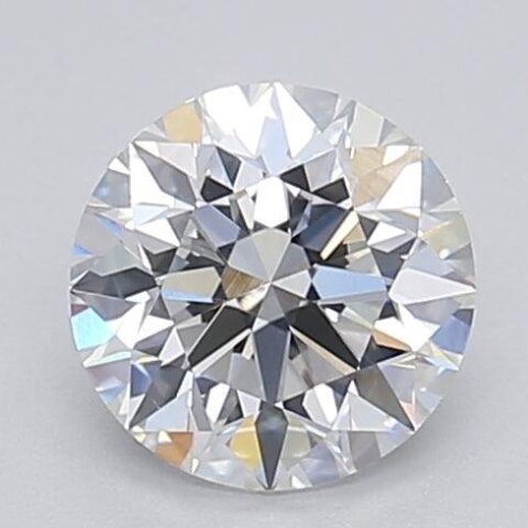 1.06 Carat Round Shaped Excellent Cut F- VS1 Lab Grown Diamond