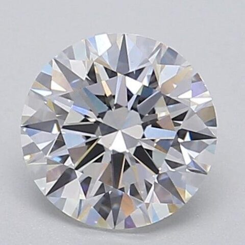 1.06 Carat Round Shaped Excellent Cut F- VS1 Lab Grown Diamond