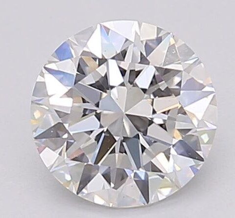 1.06 Carat Round Shaped Excellent Cut F- VS1 Lab Grown Diamond