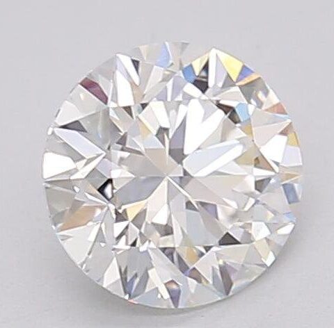 1.06 Carat Round Shaped Excellent Cut F- VS1 Lab Grown Diamond