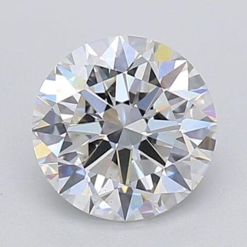 1.06 Carat Round Shaped Excellent Cut F- VS1 Lab Grown Diamond
