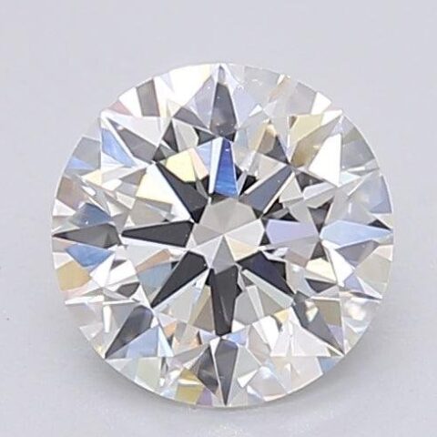 1.06 Carat Round Shaped Excellent Cut F- VS1 Lab Grown Diamond