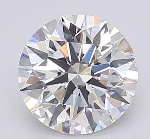 1.06 Carat Round Shaped Excellent Cut F- VS1 Lab Grown Diamond