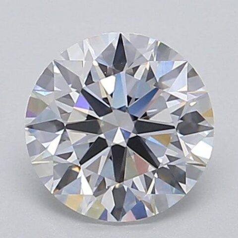 1.06 Carat Round Shaped Excellent Cut F- VS1 Lab Grown Diamond
