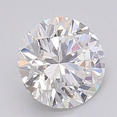 1.06 Carat Round Shaped Excellent Cut F- VS1 Lab Grown Diamond