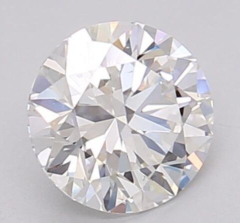1.06 Carat Round Shaped Excellent Cut F- VS1 Lab Grown Diamond