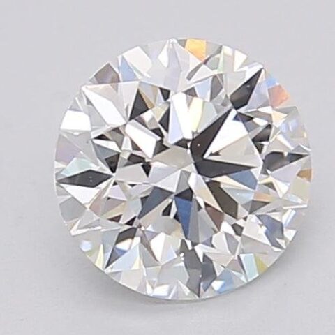 1.06 Carat Round Shaped Excellent Cut F- VS1 Lab Grown Diamond