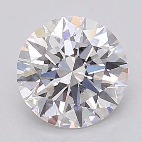 1.06 Carat Round Shaped Excellent Cut F- VS2 Lab Grown Diamond