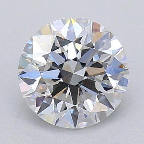 1.06 Carat Round Shaped Excellent Cut F- VS2 Lab Grown Diamond