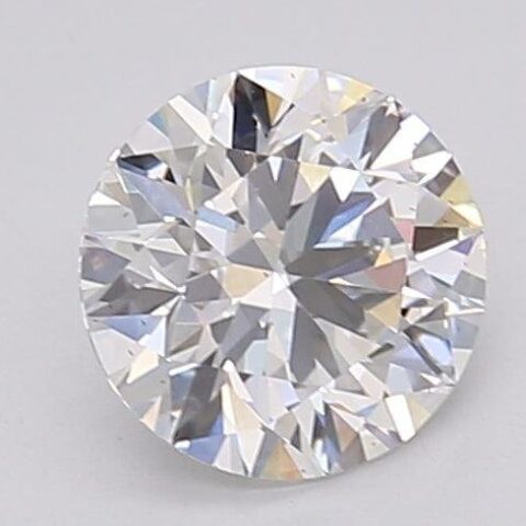 1.06 Carat Round Shaped Excellent Cut F- VS2 Lab Grown Diamond