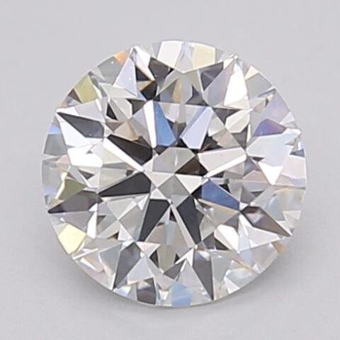 1.06 Carat Round Shaped Excellent Cut F- VS2 Lab Grown Diamond