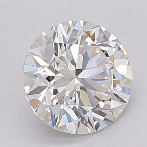 1.06 Carat Round Shaped Excellent Cut F- VS2 Lab Grown Diamond