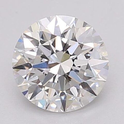 1.06 Carat Round Shaped Excellent Cut F- VS2 Lab Grown Diamond