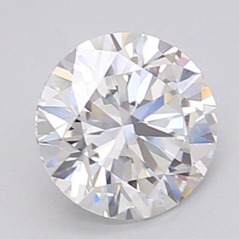 1.06 Carat Round Shaped Excellent Cut F- VS2 Lab Grown Diamond