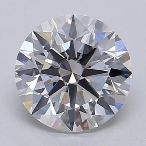 1.06 Carat Round Shaped Excellent Cut F- VS2 Lab Grown Diamond
