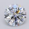 1.06 Carat Round Shaped Excellent Cut F- VS2 Lab Grown Diamond
