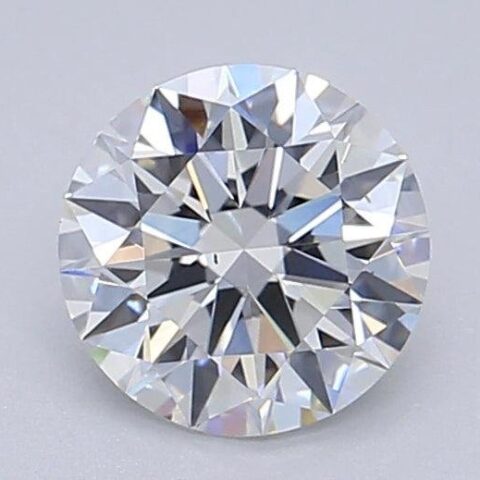 1.06 Carat Round Shaped Excellent Cut F- VS2 Lab Grown Diamond