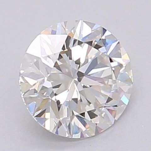 1.06 Carat Round Shaped Excellent Cut F- VS2 Lab Grown Diamond