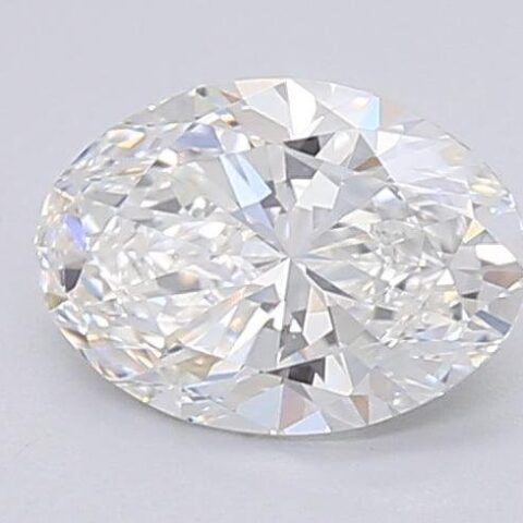 1.06 Carat Oval Shaped Excellent Cut F- VVS2 Lab Grown Diamond