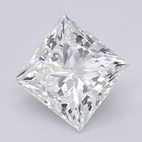 1.06 Carat Princess Shaped Excellent Cut F- VVS2 Lab Grown Diamond