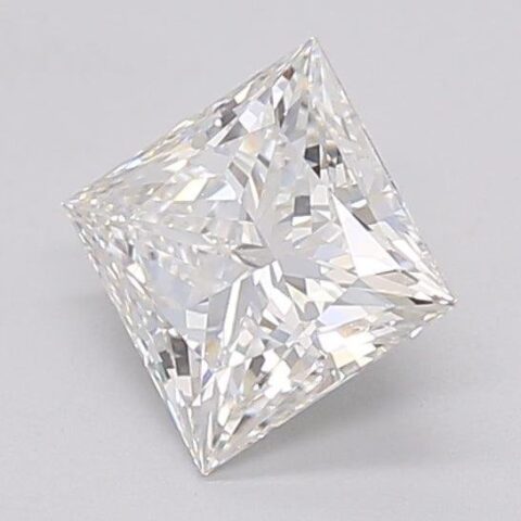 1.06 Carat Princess Shaped Excellent Cut F- VVS2 Lab Grown Diamond