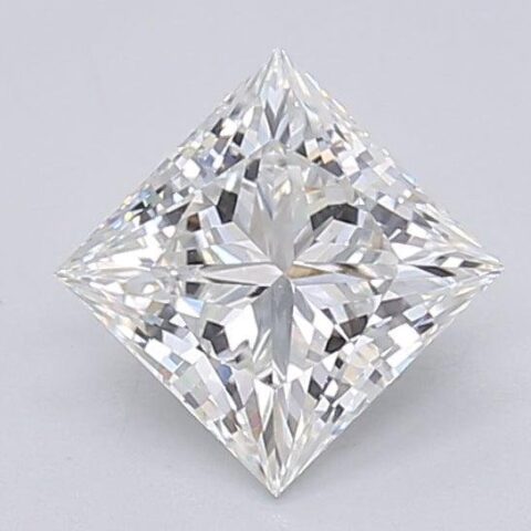 1.06 Carat Princess Shaped Excellent Cut F- VVS2 Lab Grown Diamond