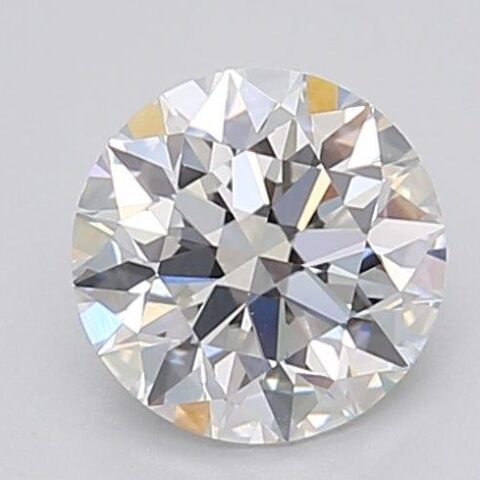 1.06 Carat Round Shaped Excellent Cut F- VVS2 Lab Grown Diamond
